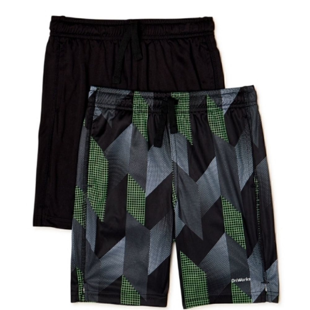 Boys Athletic 2 Pack Shorts